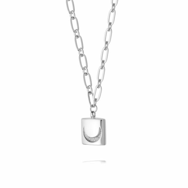 Estée Lalonde Luna Lock Necklace Sterling Silver Cheap