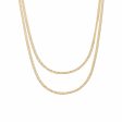 Original Snake Chain Necklace Layering Set 18ct Gold Plate Online