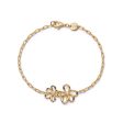 Daisy Bow Bracelet 18ct Gold Plate Supply