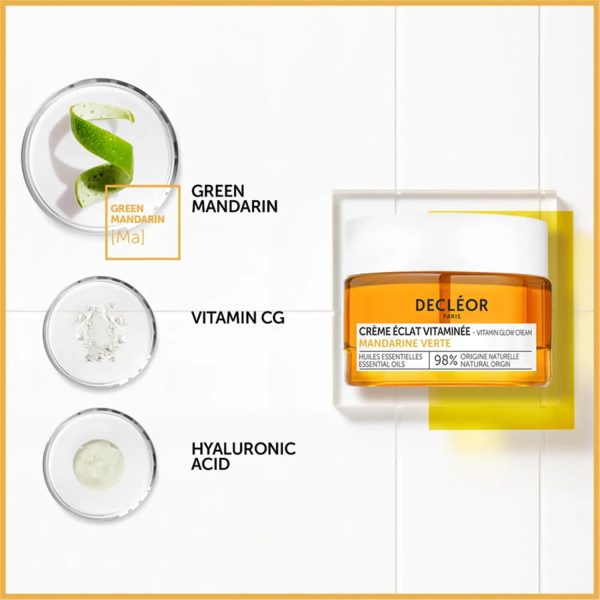 Decléor Green Mandarin Vitamin Glow Day Cream with Hyaluronic Acid 50ml Cheap