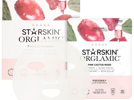 STARSKIN Orglamic Pink Cactus Oil Mask (Hydrate + Glow Facial) Hot on Sale