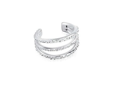 Triple Ear Cuff Sterling Silver For Discount