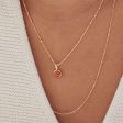 Red Coral Healing Stone Necklace 18ct Gold Plate Cheap