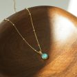 Turquoise Healing Stone Necklace 18ct Gold Plate Online Sale