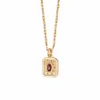 Birthstone Necklace 18ct Gold Plate For Discount