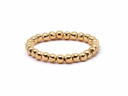 Shrimps Beaded Ring 18ct Gold Plate For Cheap