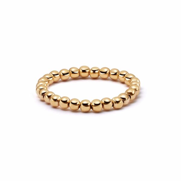 Shrimps Beaded Ring 18ct Gold Plate For Cheap