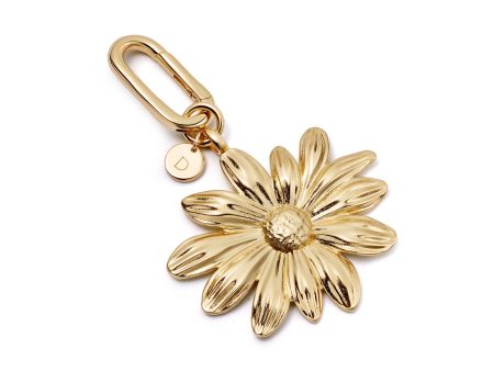 Daisy Bag Charm 18ct Gold Plate For Discount