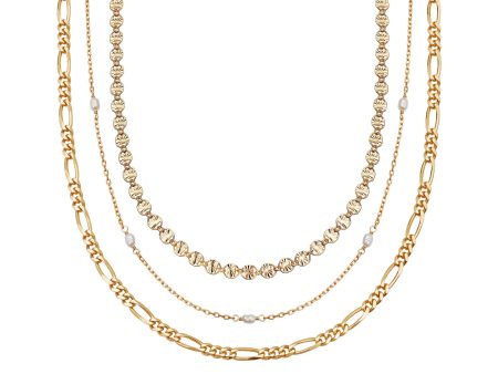 Chains To Treasure Layering Set 18ct Gold Plate Online Sale