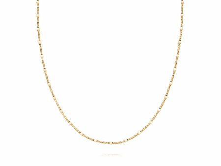 Tidal Twist Chain Necklace 18ct Gold Plate For Discount