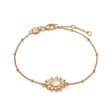 Daisy Mother of Pearl Bracelet 18ct Gold Plate on Sale