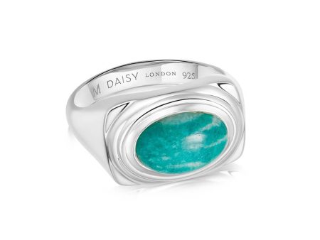 Amazonite Bold Ring Sterling Silver Online Hot Sale