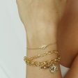 Estée Lalonde Goddess Bracelet 18Ct Gold Plate For Sale