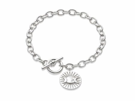 Estée Lalonde Goddess Medallion T Bar Bracelet Sterling Silver Online Hot Sale