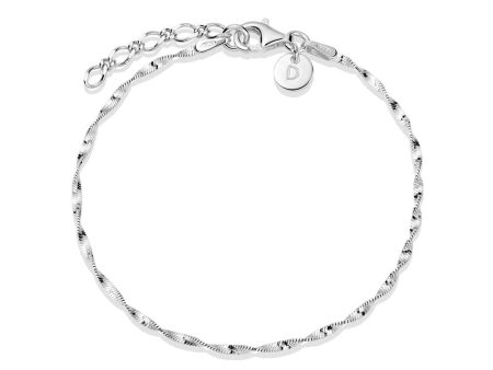 Helix Twisted Chain Bracelet Sterling Silver on Sale