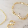 Polly Sayer Paperclip Chain Bracelet 18ct Gold Plate Online Hot Sale