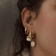 Athena Hoop Earrings 18ct Gold Plate For Discount