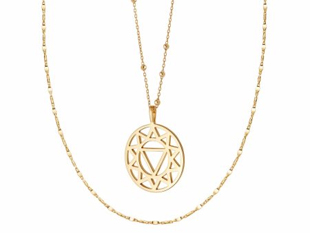 Solar Plexus Necklace Layering Set 18ct Gold Plate Online