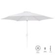 Sunshade Alba 350 cm Aluminium White Online