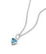 Blue Topaz December Birthstone Charm Necklace Sterling Silver Online