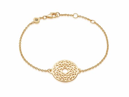 Crown Chakra Chain Bracelet 18ct Gold Plate Hot on Sale