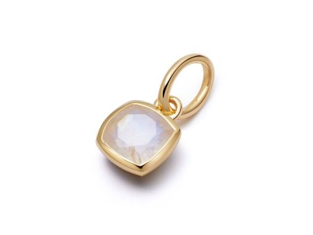 Moonstone June Birthstone Charm Pendant 18ct Gold Plate Online