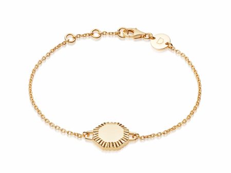 Estée Lalonde Mini Octagonal Bracelet 18Ct Gold Plate Sale