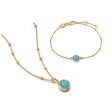 Amazonite Layering Set 18ct Gold Plate Supply