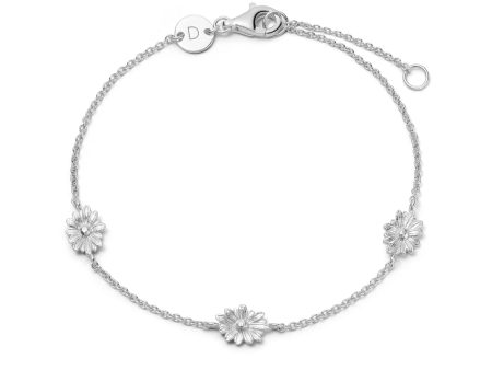 Daisy Chain Flower Bracelet Sterling Silver Online Hot Sale