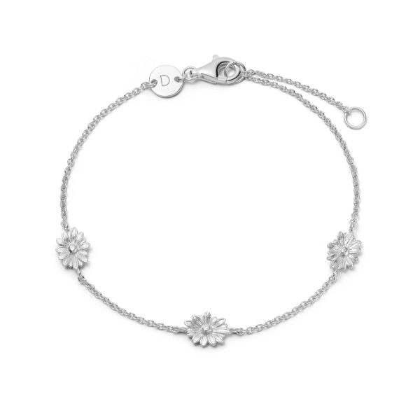 Daisy Chain Flower Bracelet Sterling Silver Online Hot Sale