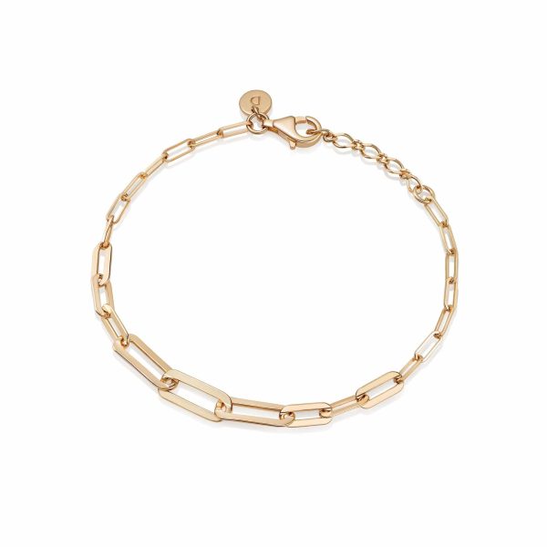 Estée Lalonde Box Chain Bracelet 18ct Gold Plate Sale