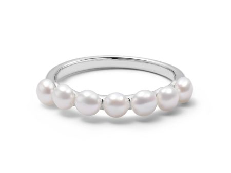 Chunky Pearl Band Ring Sterling Silver Discount