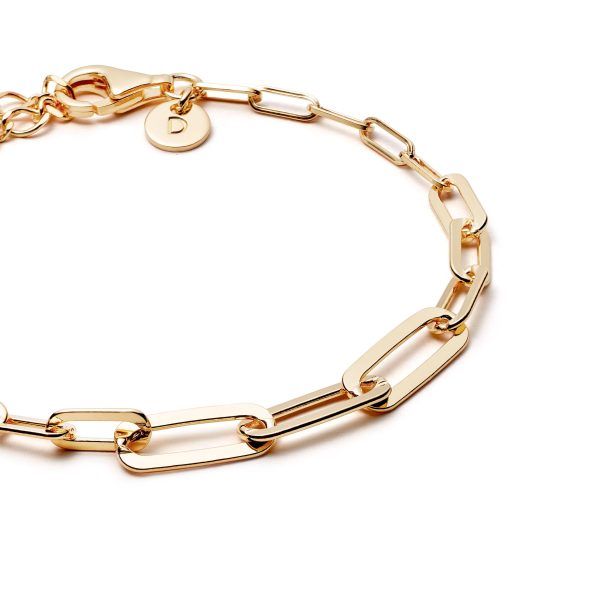 Estée Lalonde Box Chain Bracelet 18ct Gold Plate Sale