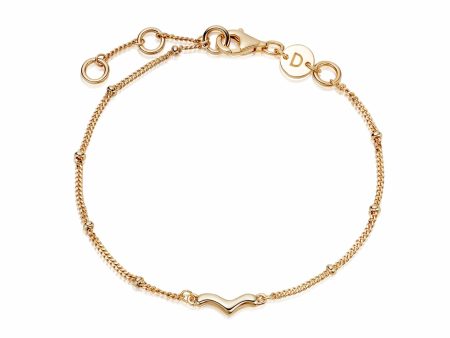 Treasures Wave Bobble Bracelet 18ct Gold Plate Discount