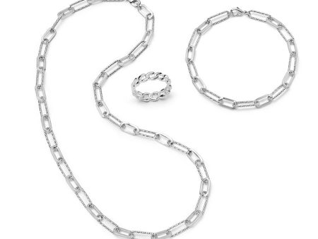 Polly Sayer Chain Look Silver Plate Online now