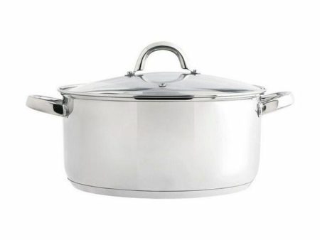 Casserole with glass lid Quid Ottawa Stainless steel Online Sale