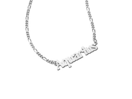 Aquarius Zodiac Necklace Sterling Silver Sale