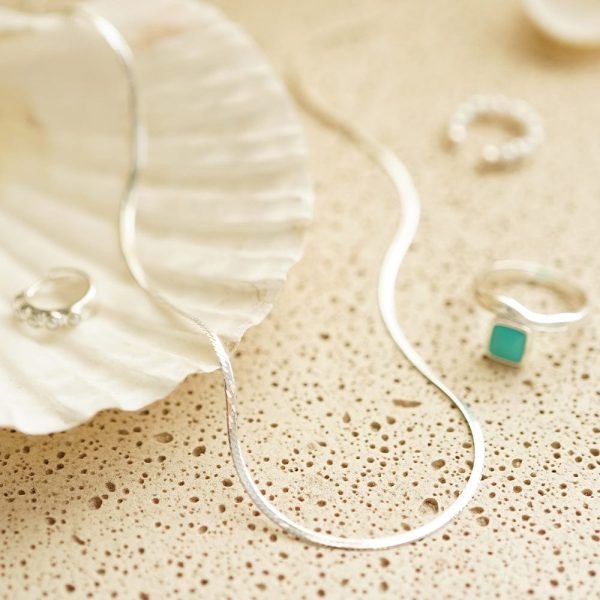 Turquoise Charm Necklace Layering Set Sterling Silver Online Sale