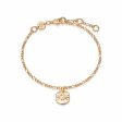 Treasures Sunburst Charm Bracelet 18ct Gold Plate For Discount