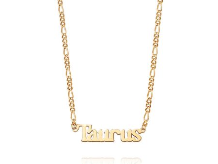 Taurus Zodiac Necklace 18ct Gold Plate Online