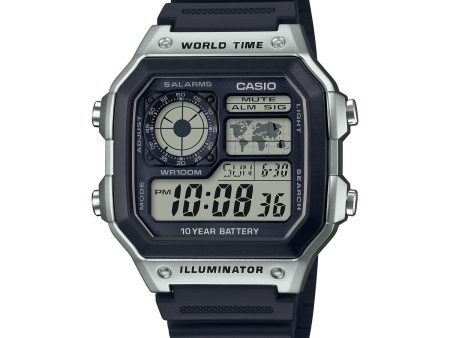 Men s Watch Casio CASIO SPORT   WORLD TIME ILLUMINATOR 5 ALARMS For Sale