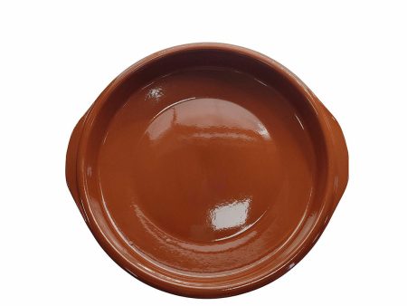 Saucepan Fackelmann Brown Baked clay 33,5 x 31 x 6 cm With handles Online now