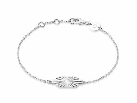 Estée Lalonde Sunburst Shield Bracelet Sterling Silver Hot on Sale