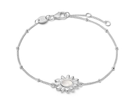 Daisy Mother of Pearl Bracelet Sterling Silver Supply