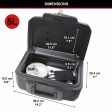 Safety-deposit box Master Lock L1200 36 x 28,5 x 15,5 cm Black Online