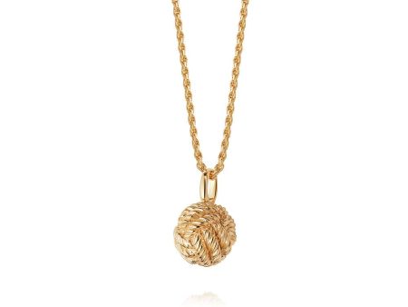 Stacked Knot Necklace 18Ct Gold Plate Fashion