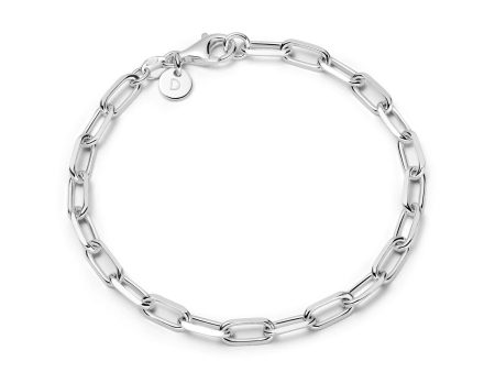 Shrimps Chunky Chain Bracelet Sterling Silver on Sale