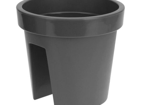 Plant pot for Railings Plastiken Anthracite polypropylene For Sale