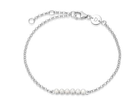 Beloved Pearl Bracelet Sterling Silver For Sale