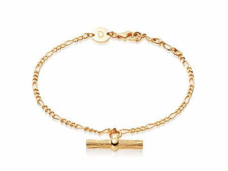 Estée Lalonde T Bar Drop Bracelet 18ct Gold Plate Fashion